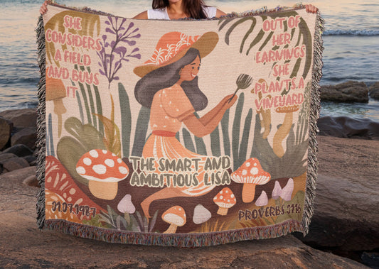 PERSONALIZED SMART WOMEN WOVEN BLANKET