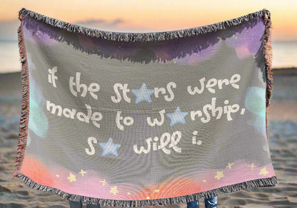 STARS WOVEN BLANKET