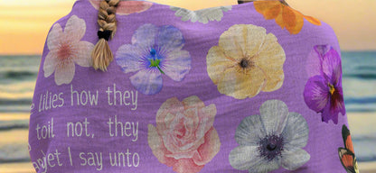 THE LILIES WOVEN BLANKET